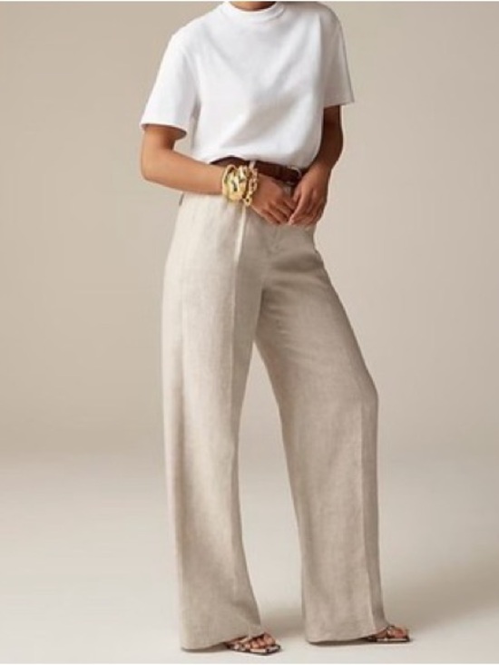 J. Crew Pants - J..Crew Essential Wide-Leg Pant in Linen
